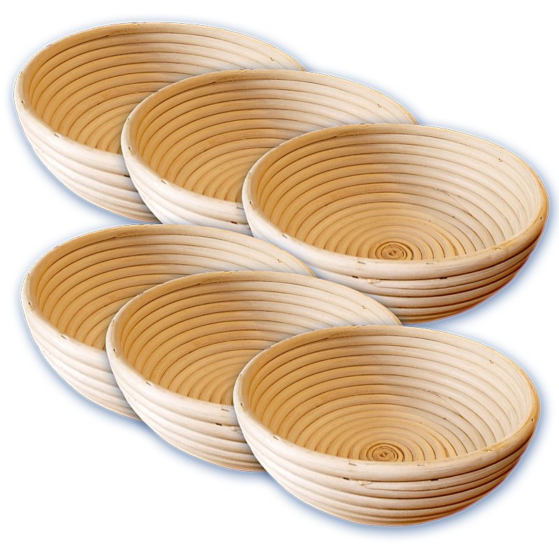 Bild zu Sechserpack Gärkörbchen Ø21cm für Brote von 750g - 1.500g Bild zu Sechserpack Gärkörbchen Ø21cm für Brote von 750g - 1.500g